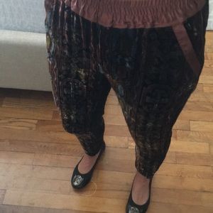 Anthropologie Velvet Pants